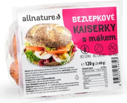 Allnature Bezlepková kaiserka s mákem 2x60g