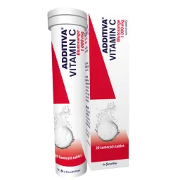 Additiva vitamin C Blutorange 1000mg tbl.eff.20