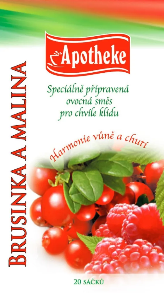 Apotheke Brusinka a malina čaj 20x2g