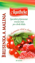 Apotheke Brusinka a malina čaj 20x2g