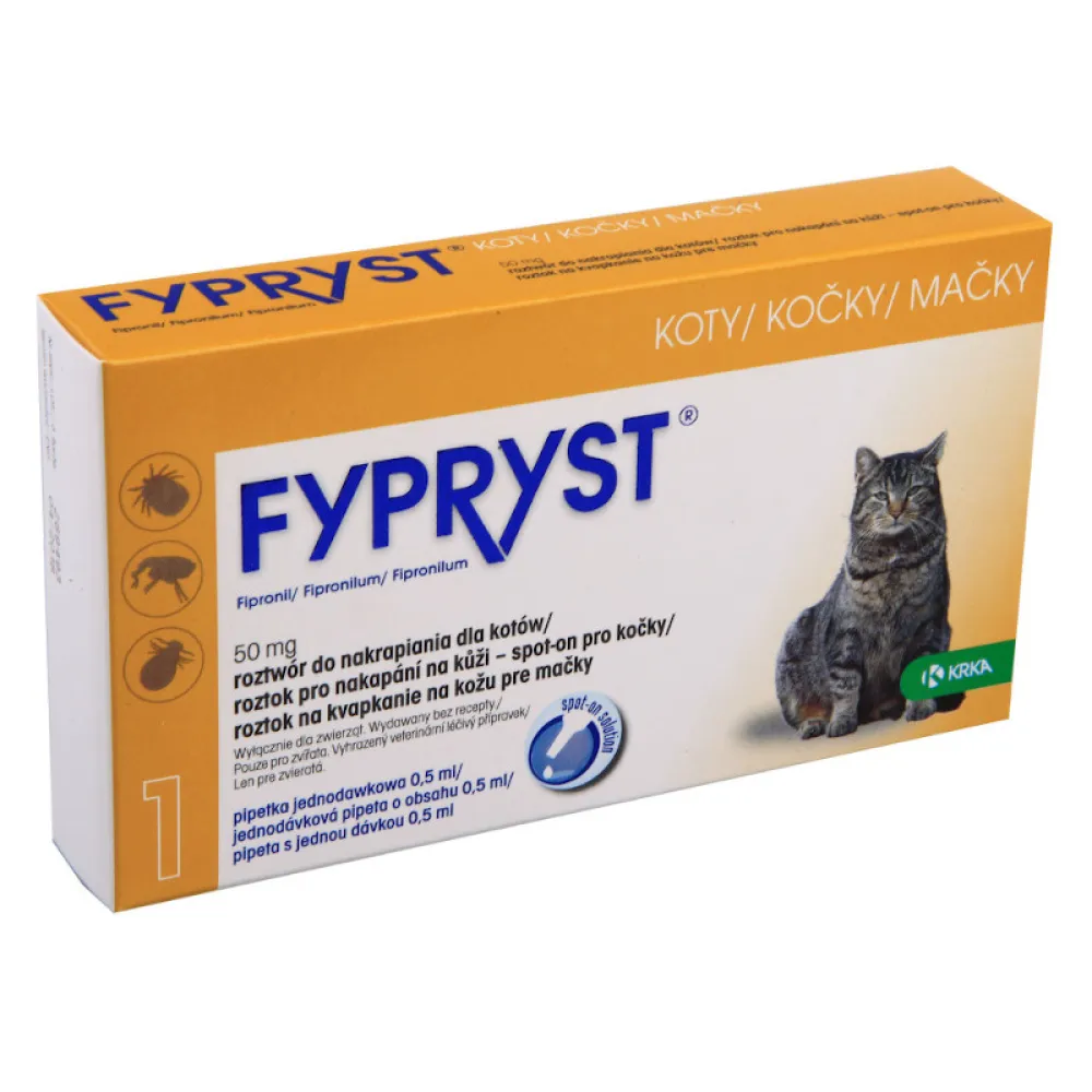 Fypryst 50mg spot-on pro kočky 1x0.5ml