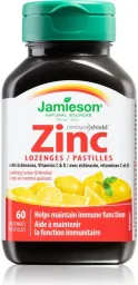 JAMIESON Zinek vit.C+D3 přích.citron-máta past.60