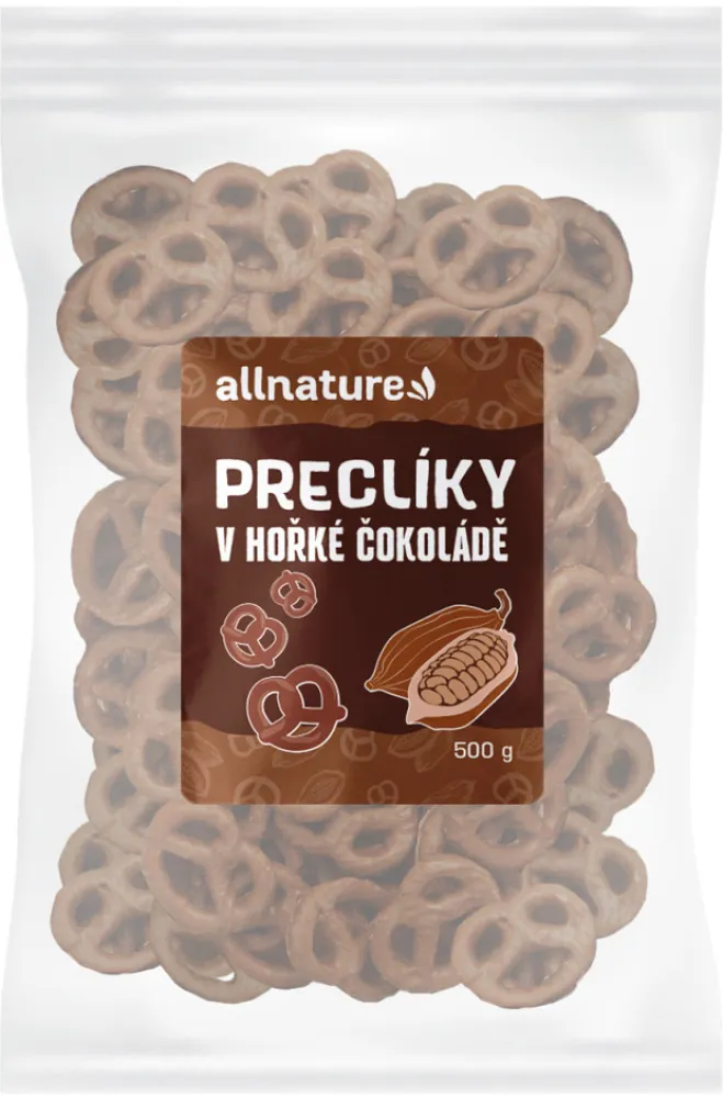 Allnature Preclíky v hořké čokoládě 500g