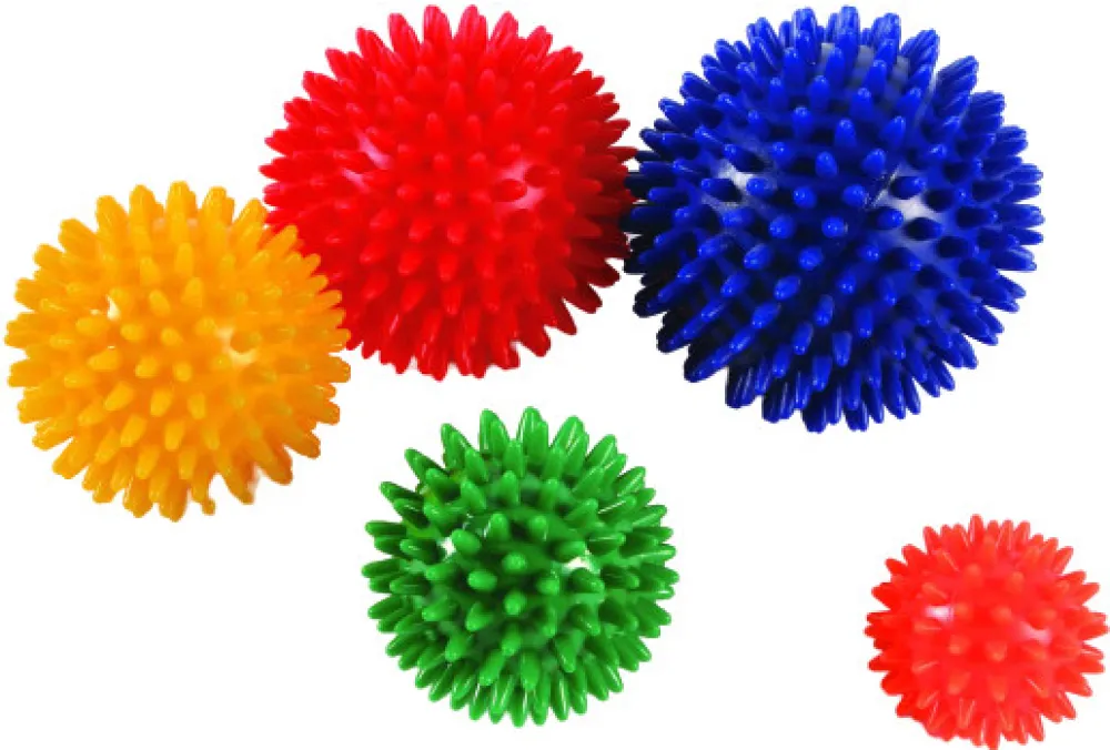 KineMAX Hedgehog Masážní míček ježek 6cm modrý