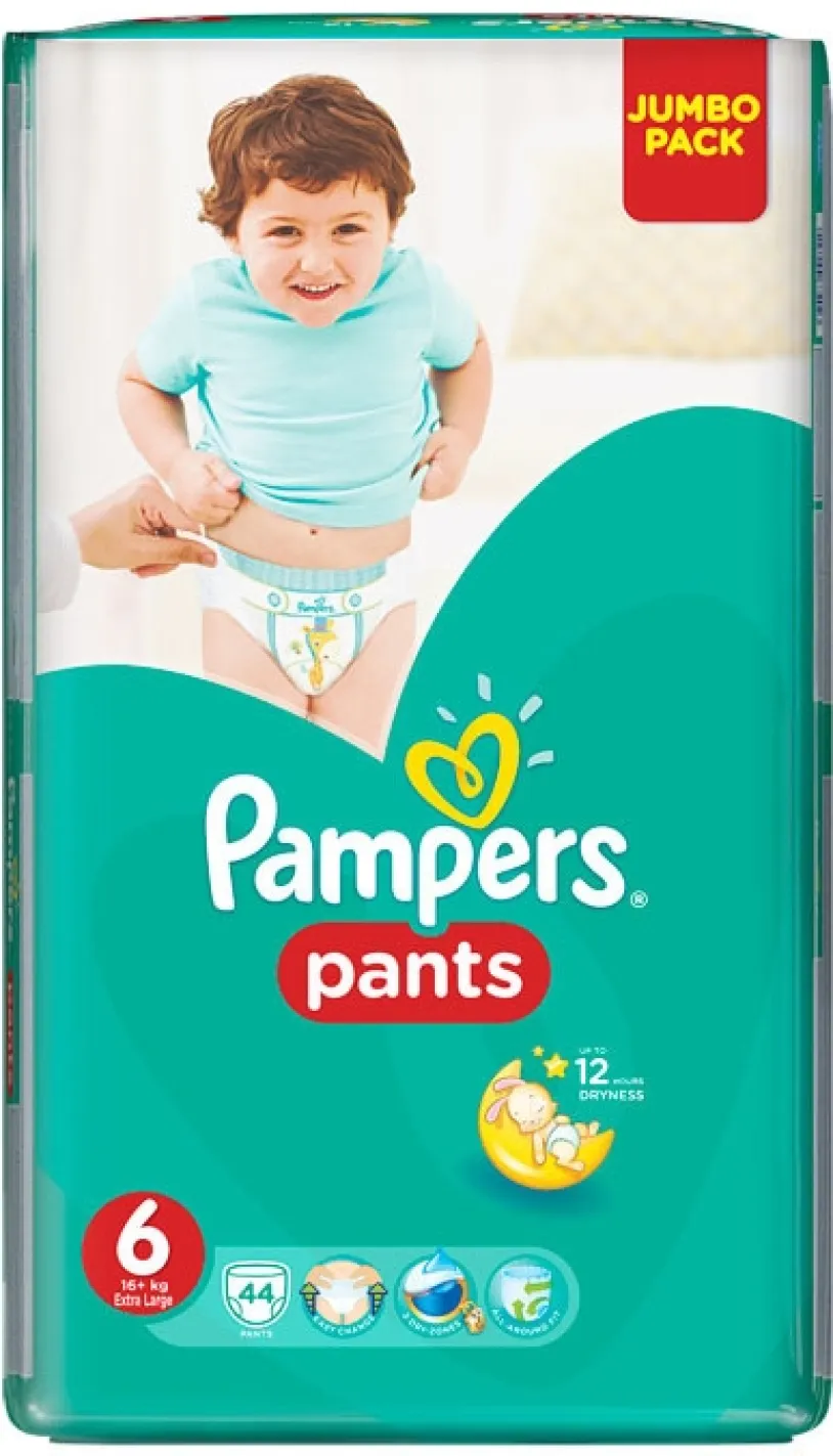 Pampers Pants 6 plenkové kalhotky 14-19kg 44ks