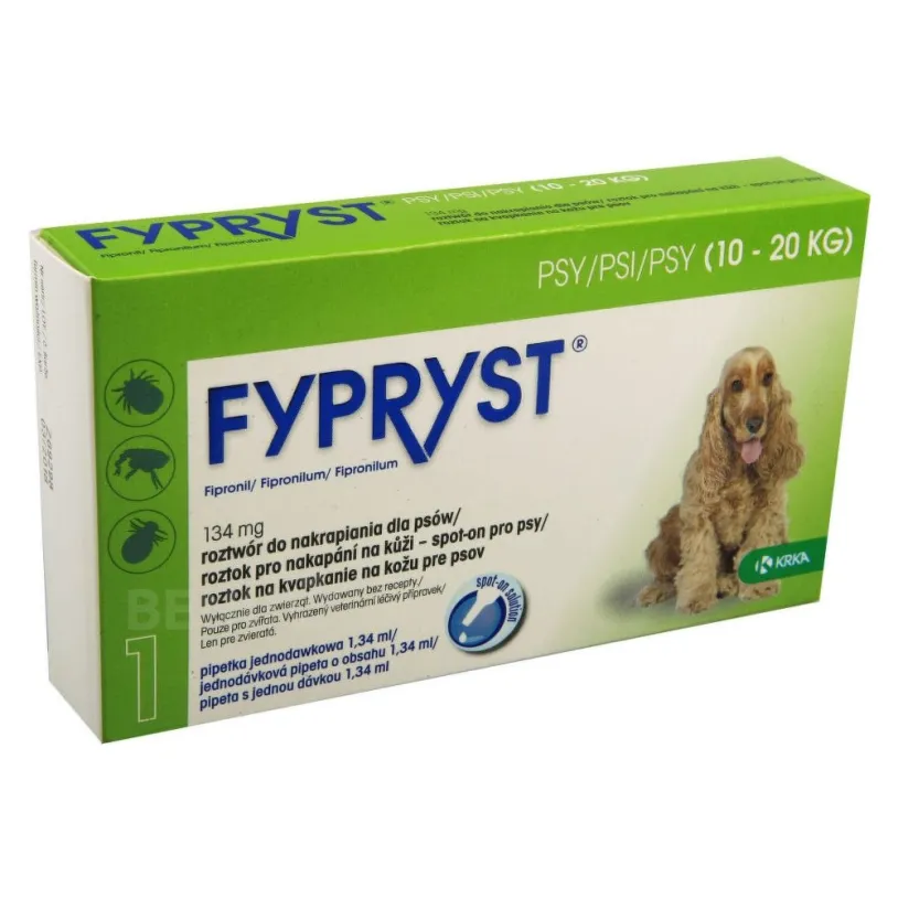Fypryst 134mg spot-on pro psy 1x1.34ml