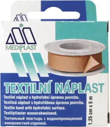Náplast Mediplast 1.25cmx5m tkaná 1111 cívková