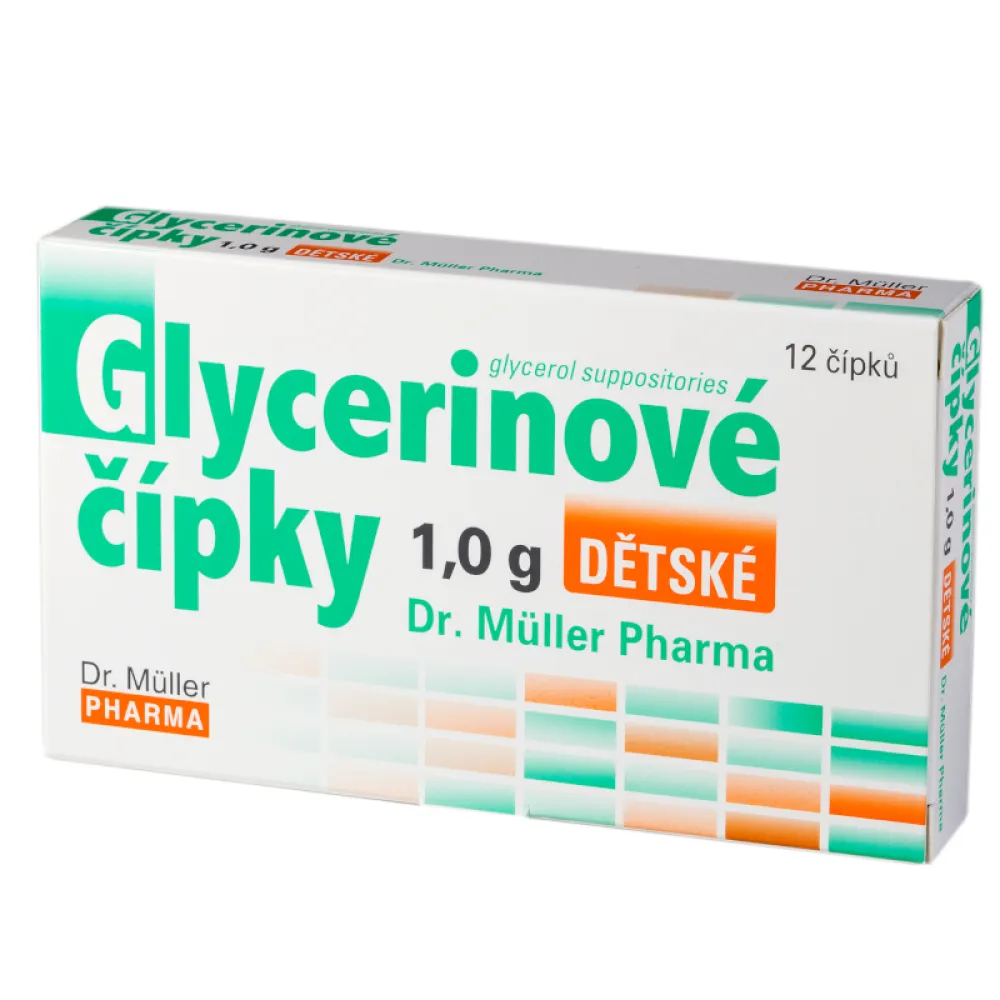 Glycerinové čípky dětské 12x1.0g Dr.Müller