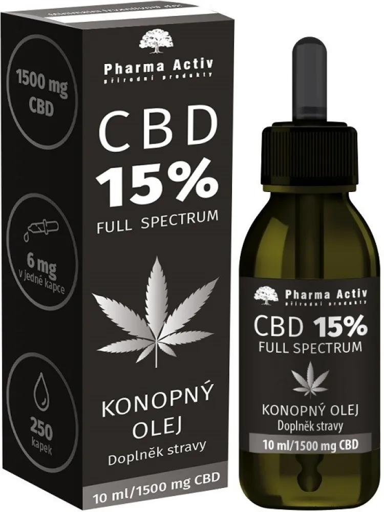 CBD 15% Full Spectrum Konopný olej 1500mg 10ml