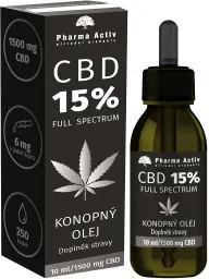 CBD 15% Full Spectrum Konopný olej 1500mg 10ml