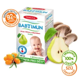 TEREZIA BABY IMUN sirup s hlívou a rakytníkem - hruška 100 ml