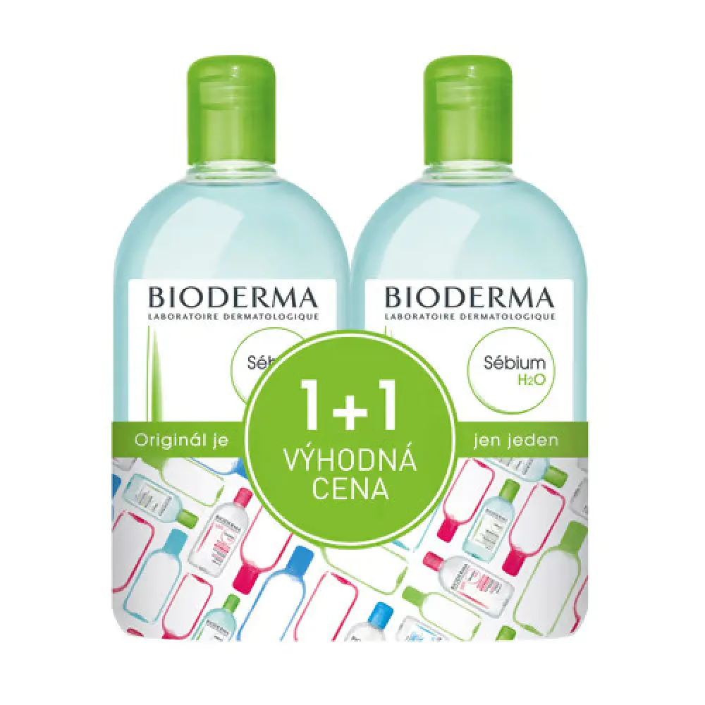 BIODERMA Sébium H2O 500ml 1+1 Festival