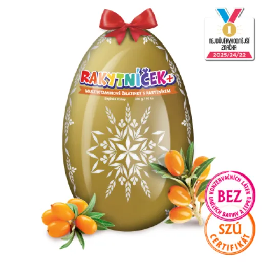 TEREZIA RAKYTNÍČEK+ želatinky s rakytníkem - Zlaté vejce 2026 50 ks
