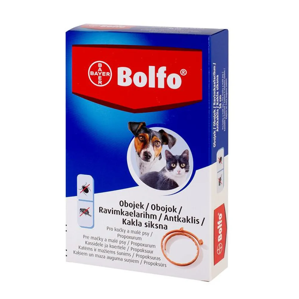 Bolfo 1.234g obojek pro kočky a malé psy 38cm