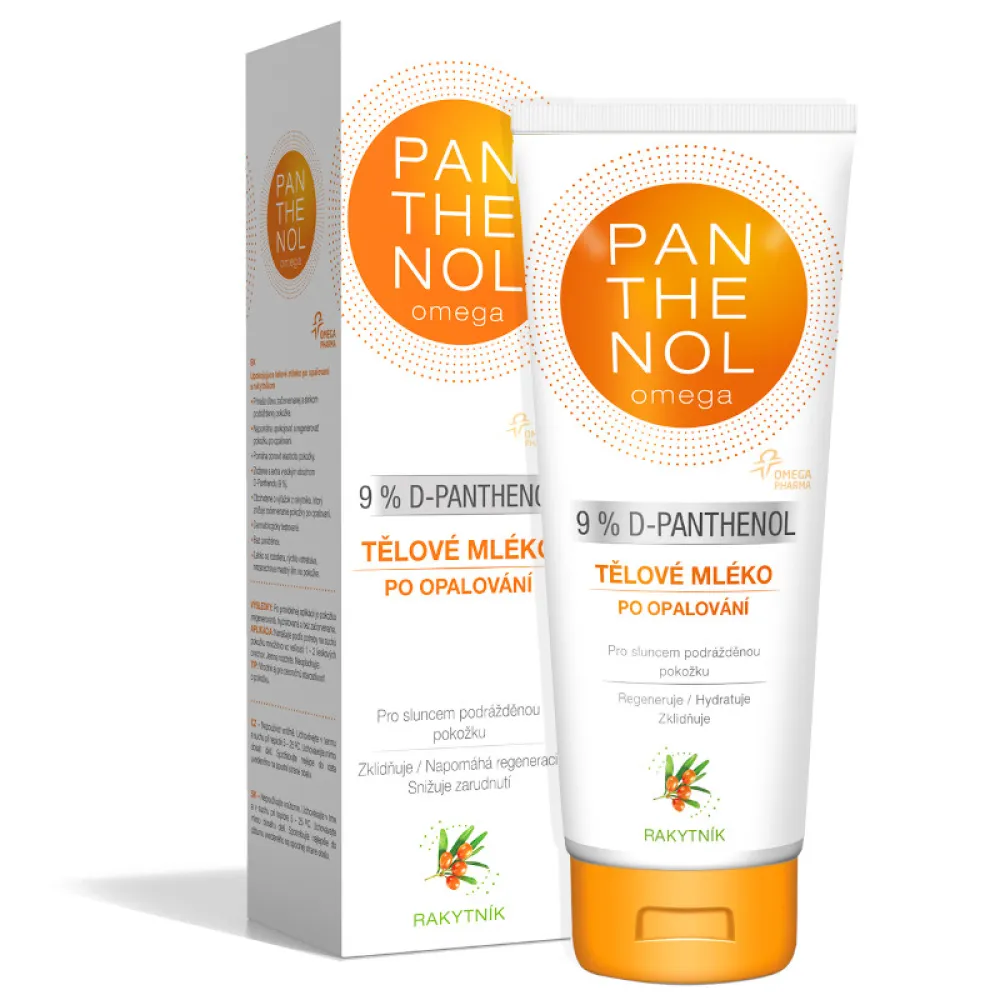 Panthenol Omega tělové mléko Rakytník 9% 250ml