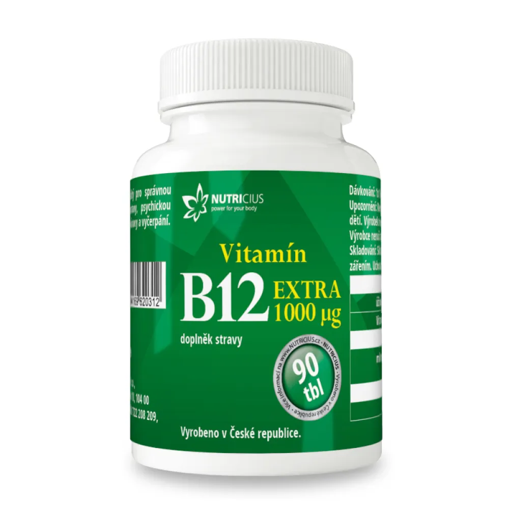Vitamín B12 EXTRA 1000mcg tbl.90