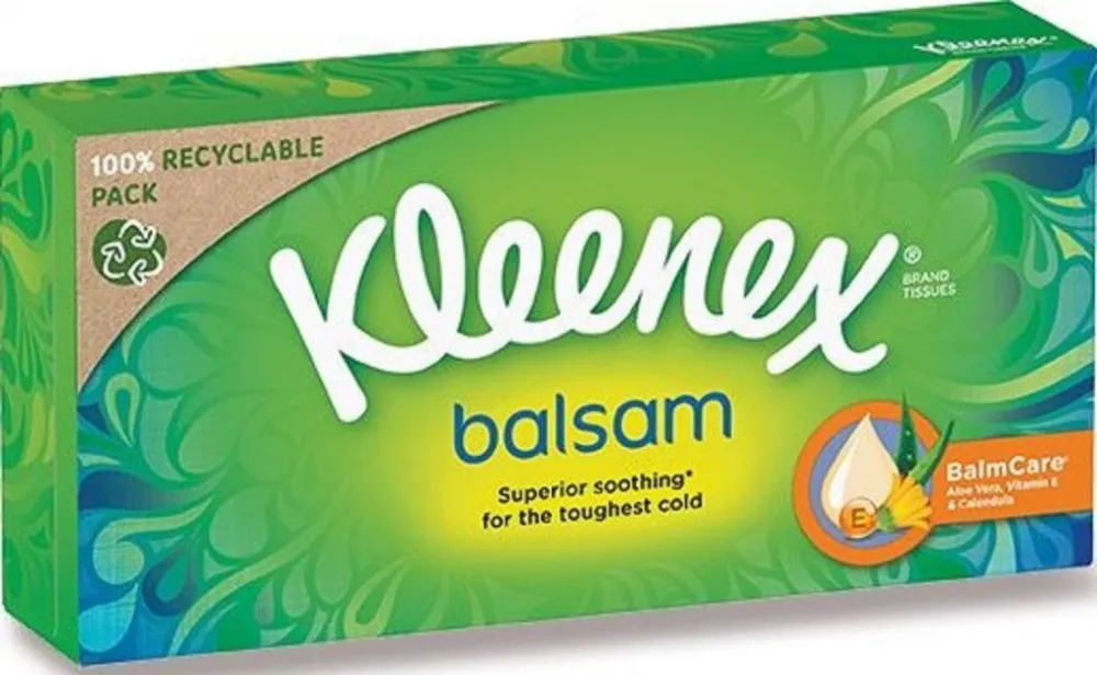 KLEENEX Kapesníky papírové Balsam Box 64ks