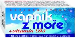 NATURVITA Vápník z moře + Vitamín D3 tbl.60