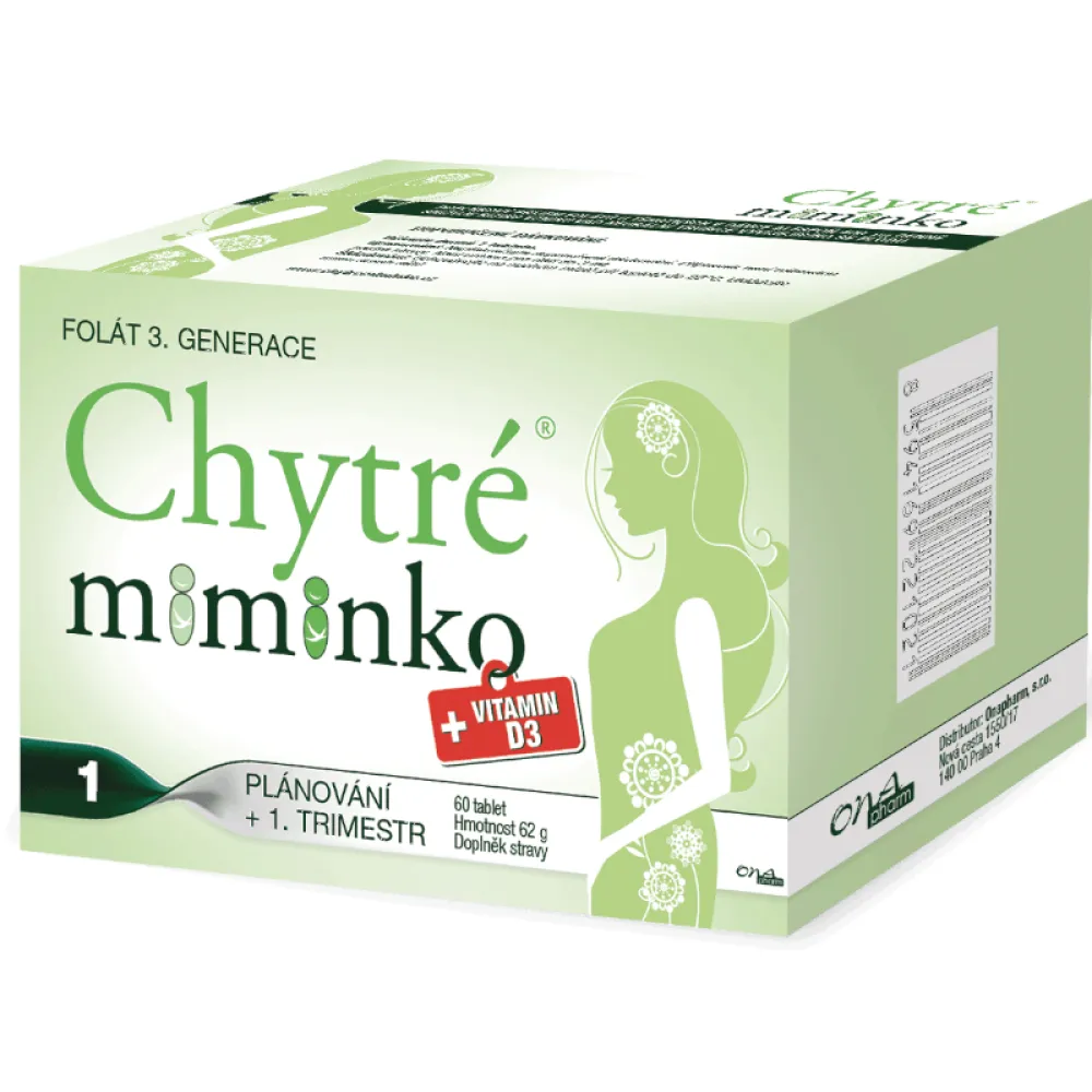 Chytré miminko methylfolát 1 tbl.60
