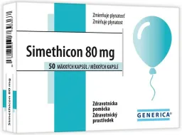 Simethicon 80mg 50 měkkých kapslí Generica