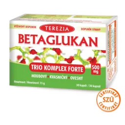 TEREZIA BETAGLUKAN Trio Komplex Forte 500 mg 30 kapslí