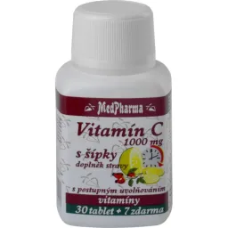 MedPharma Vitamín C 1000mg s šípky tbl.37 prod.úč.