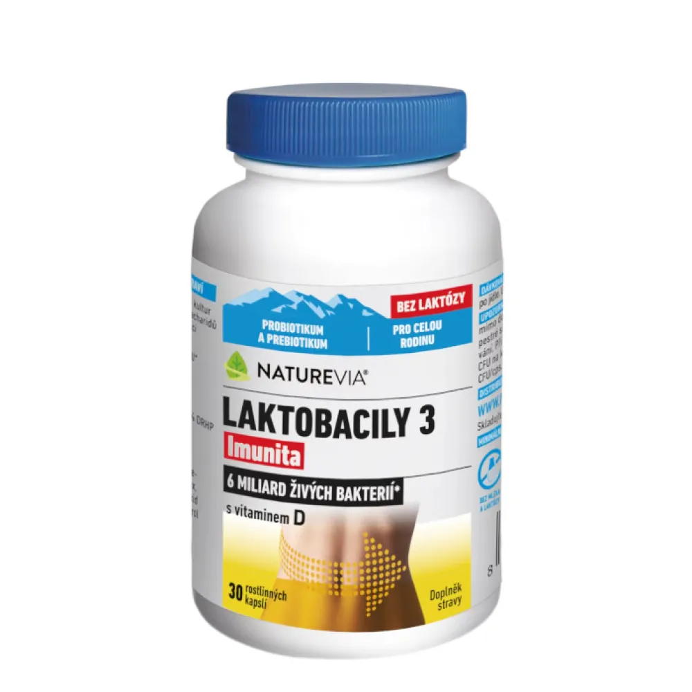 NatureVia Laktobacily 3 Imunita cps.30