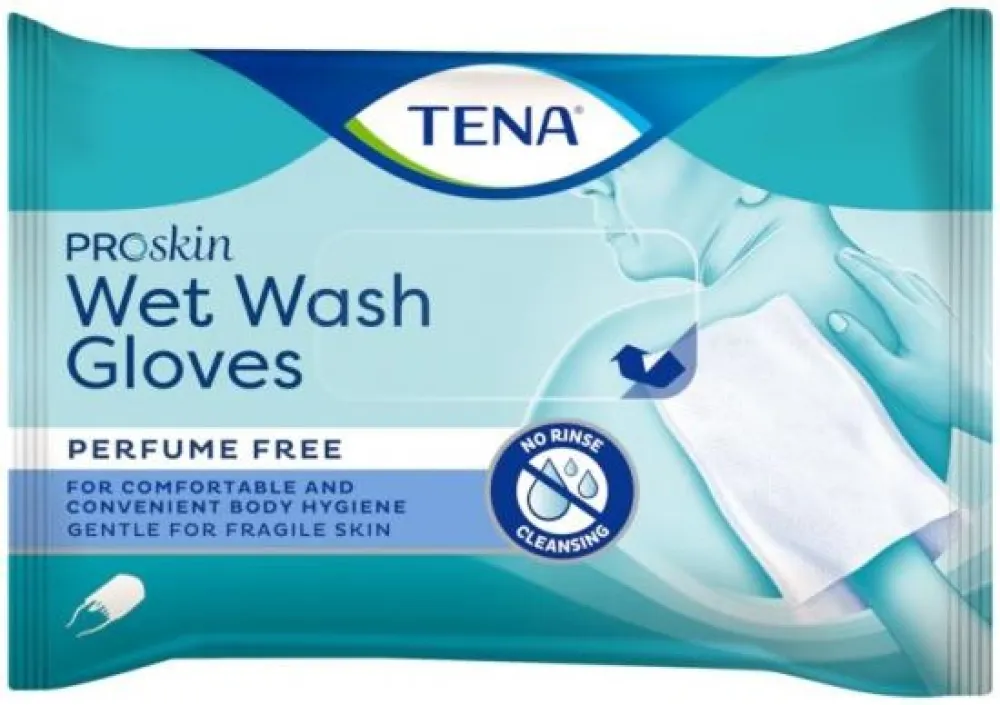 TENA Wet Wash Glove Mycí vlhčené rukavice 8ks 1161