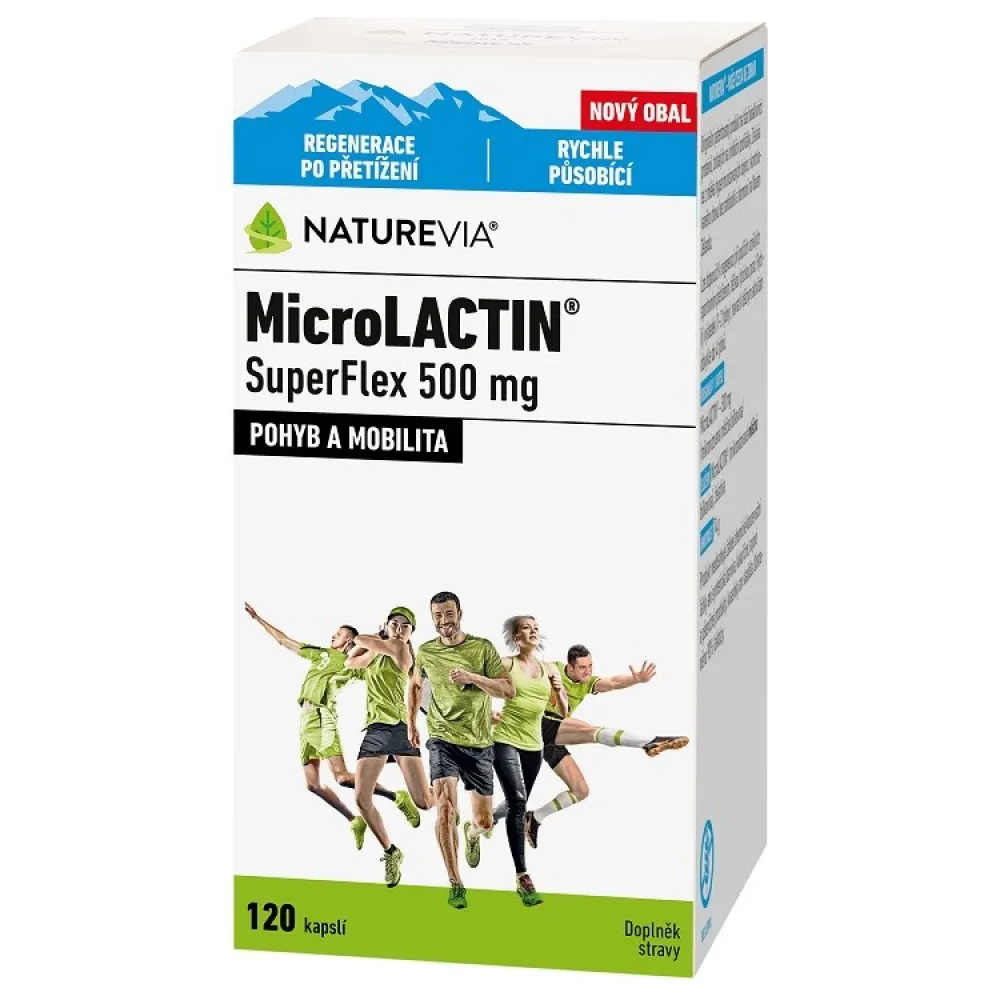 Swiss NatureVia MicroLACTIN SuperFlex 500 mg, 120 kapslí