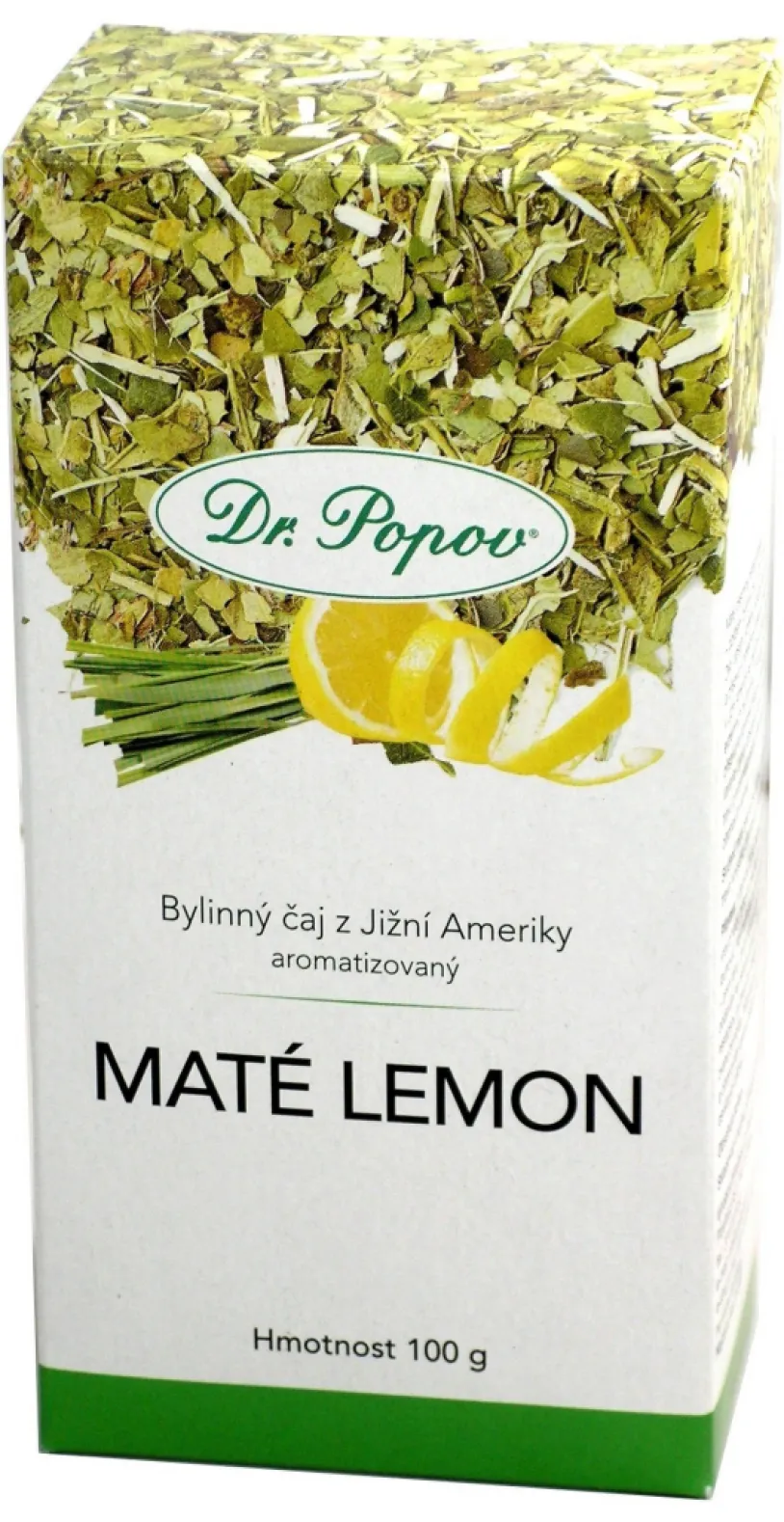 Dr.Popov Čaj Maté Lemon 20x1.5g