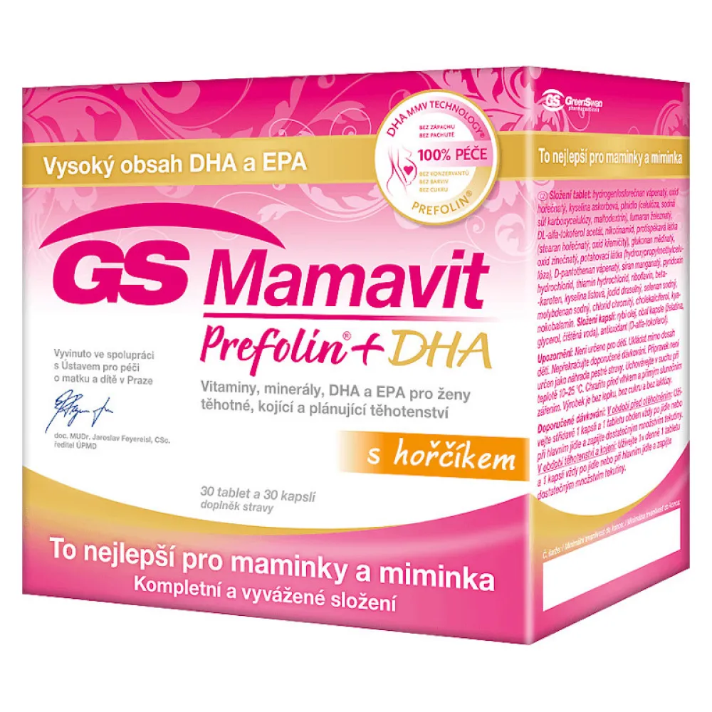 GS Mamavit Prefolin+DHA+EPA tbl/cps.30+30 ČR/SK