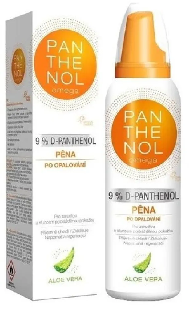 Panthenol Omega chl.pěna po opal.Aloe ver.9% 200ml