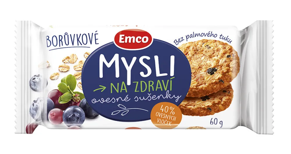 EMCO Mysli sušenky borůvkové 60g