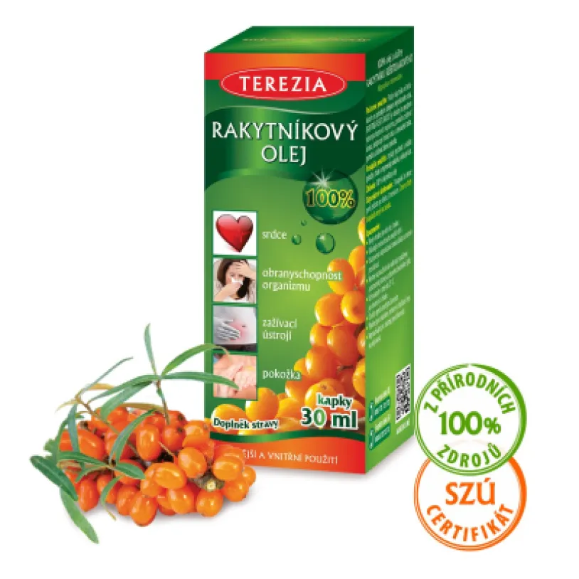 TEREZIA 100% Rakytníkový olej v kapkách 30 ml