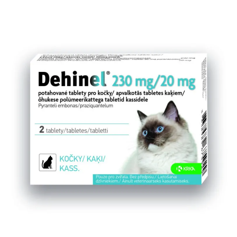 Dehinel 230mg/20mg pro kočky tbl.2