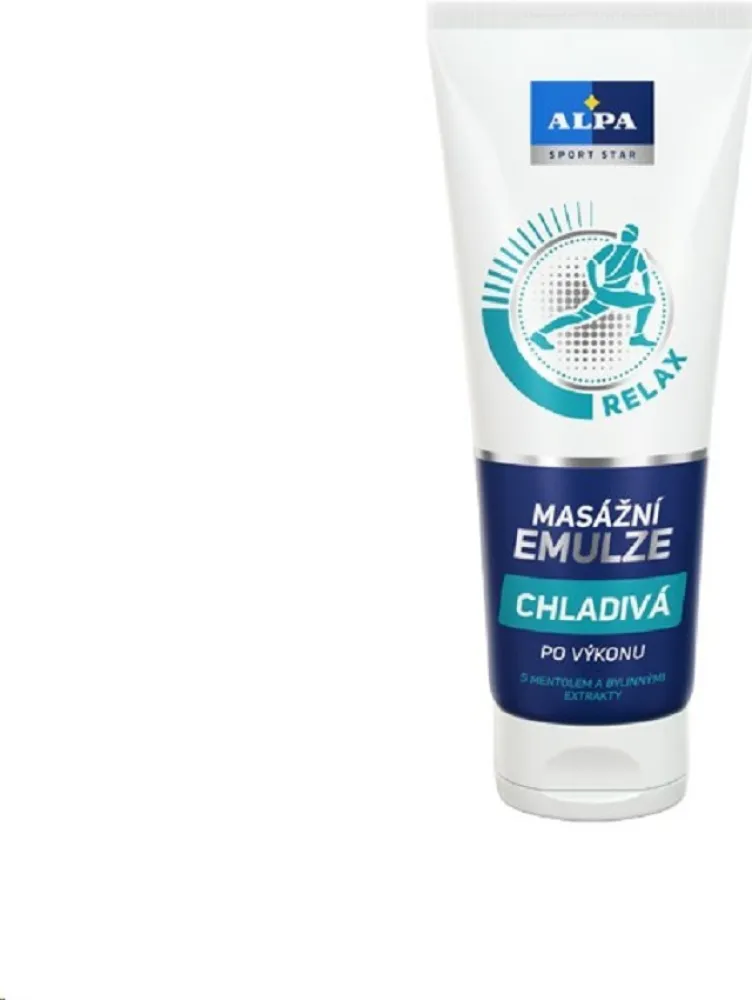 Alpa masážní emulze chladivá s mentolem 210ml
