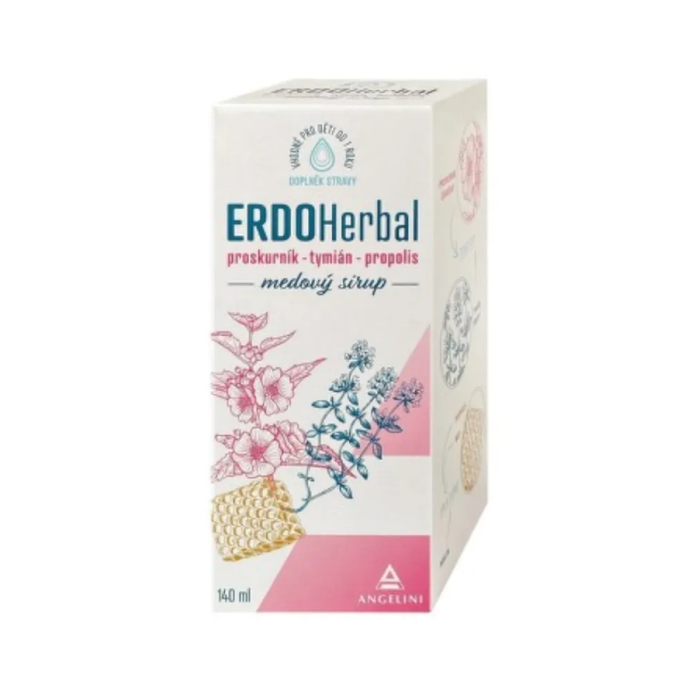 ERDOHerbal medový sirup 140ml