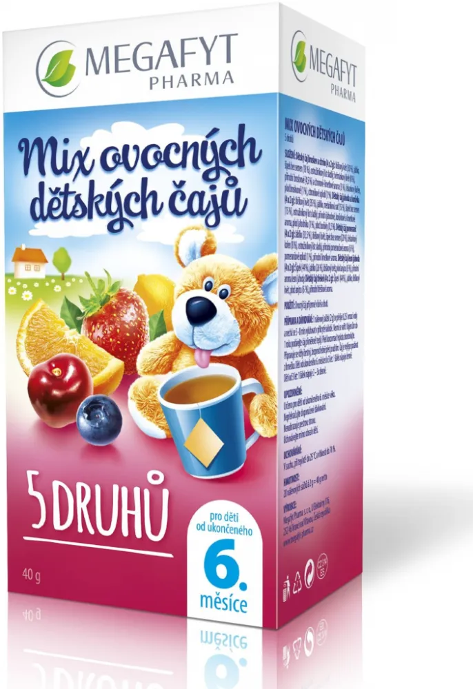 Megafyt Mix ovocných dětských čajů 4x5x2g