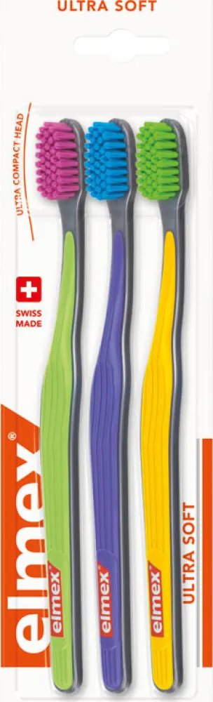 Elmex zubní kartáček ultra soft tripack 3ks