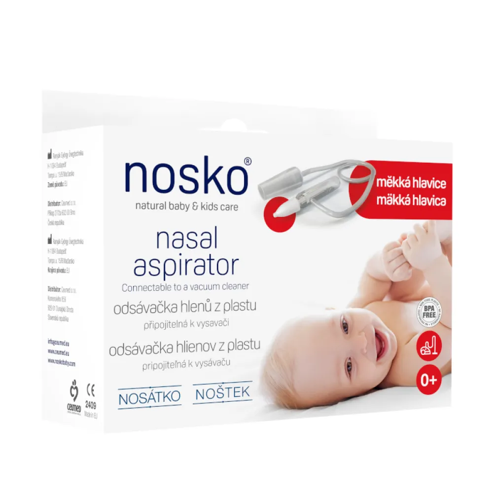 Nosátko odsávačka nos.hlenů plast měkká hlavice