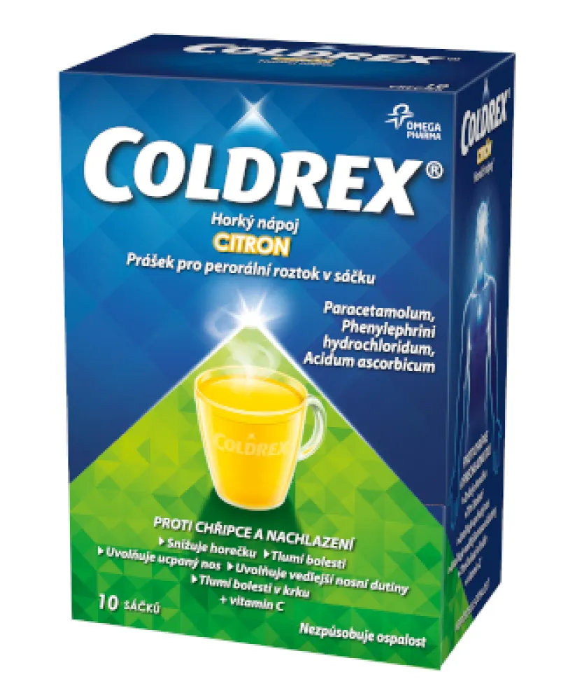 Coldrex Horký nápoj Citron por.plv.sol.scc.10