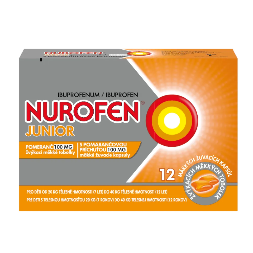 Nurofen Junior Pomeranč 100mg cps.mdm.12