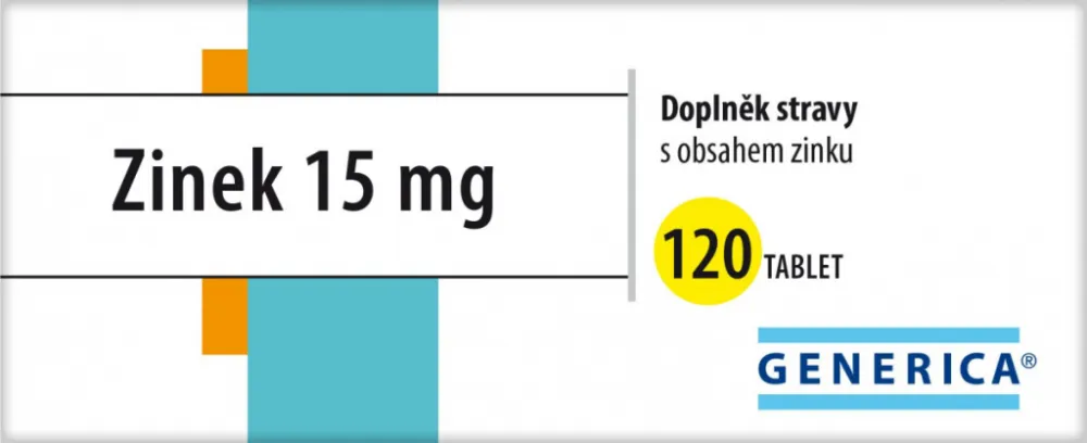 Zinek 15 mg tbl.120 Generica