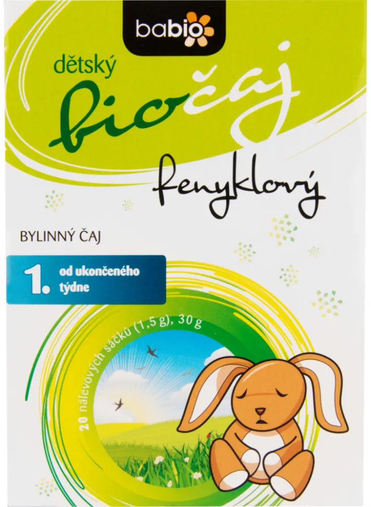 BABIO dětský biočaj fenyklový 20x1.5g 1t+