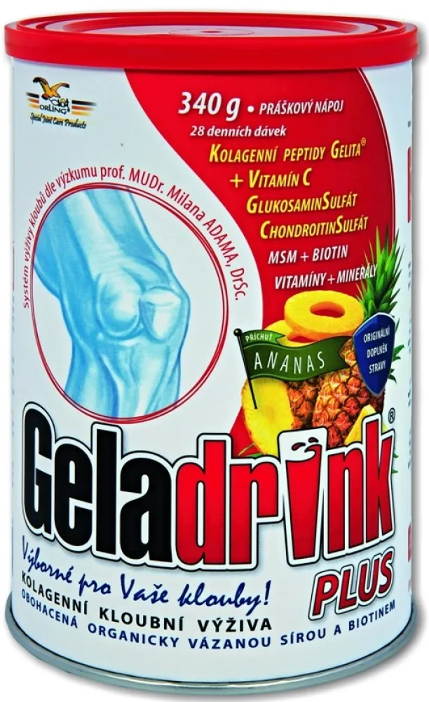 Geladrink Plus+ práškový nápoj ananas 340g