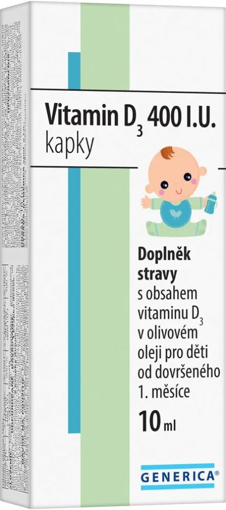 Vitamin D3 400 I.U. kapky 10 ml Generica