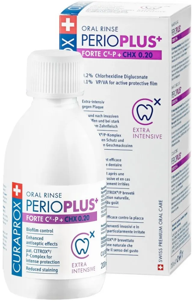 CURAPROX Perio Plus+ Forte ústní voda 200ml
