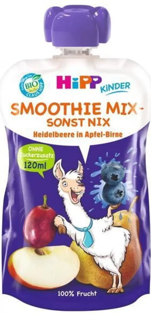 HiPP Smoothie jablko-hruška-borůvky BIO 120ml