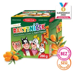TEREZIA RAKYTNÍČEK multivitaminové želatinky s rakytníkem 70 ks (280 g)