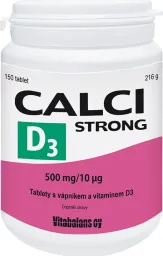 Calci Strong+vit.D3 tbl.150 Vitabalans